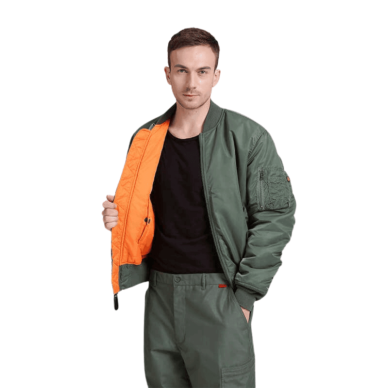 100% nylon ma1 flight jacket pilot coverall